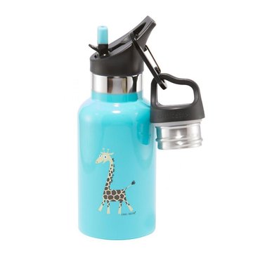 Carl Oscar TEMP Bottle - Butelka termiczna ze słomką ze szlachetnej stali nierdzewnej Turquoise - Giraffe CARL OSCAR