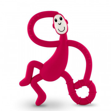 Matchstick Monkey Dancing Red Terapeutyczny Gryzak Masujący ze Szczoteczką