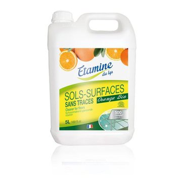 Etamine du Lys, Koncentrat do Mycia Podłóg i Powierzchni Użytkowych Organiczna Pomarańcza Kanister, 5000 ml