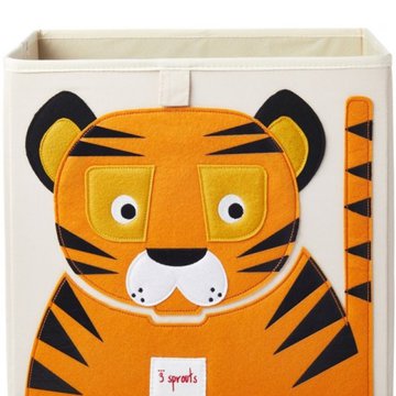 3 Sprouts Pudełko na Zabawki Tygrys Orange