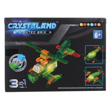 Crystaland - Klocki swiecace LED 3w1 pojazd konstrukcyjny