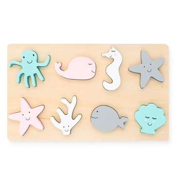 Jollein - Baby & Kids - Jollein - Puzzle drewniane Sea Animals Zwierzęta Morskie