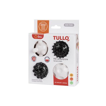 Tullo - Piłeczki sensoryczne czarno-białe 4 szt