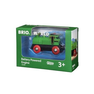 BRIO World Lokomotywa na Baterie Zielona