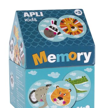 Memory w kartonowym domku Apli Kids - Safari