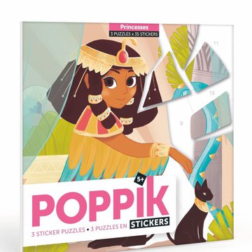 POPPIK - Naklejki - puzzle KSIĘŻNICZKI - Wiek 5+