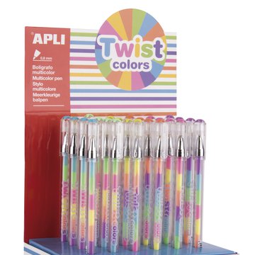 Apli Kids - Długopis żelowy Apli - Twist Colors