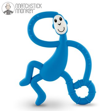 Matchstick Monkey Dancing Blue Terapeutyczny Gryzak Masujący ze Szczoteczką