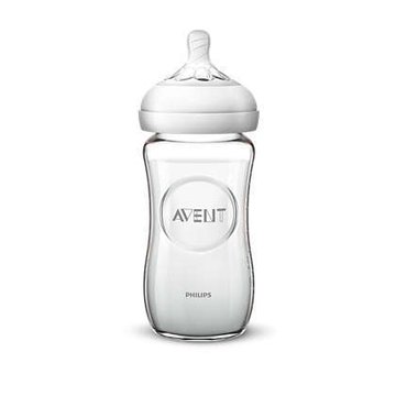 Avent - Szklana butelka dla niemowląt 240 ml Natural