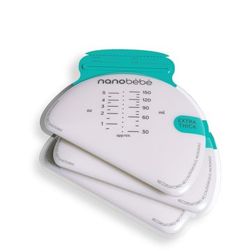 Nanobebe - Torebki do przechowywania mleka matki / pokarmu - 50 szt.