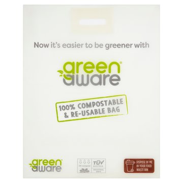 GreenAware, Kompostowalna reklamówka wielokrotnego użytku 45x56cm