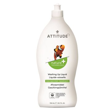 Attitude, Płyn do mycia naczyń, Zielone Jabłuszko i Bazylia (Green Apple i Basil), 700 ml ATTITUDE