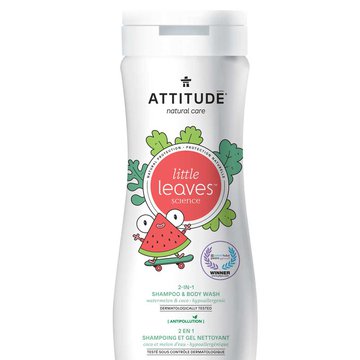 Attitude, Little Ones, Płyn do mycia i szampon 2w1, Arbuz i Kokos, 473 ml ATTITUDE