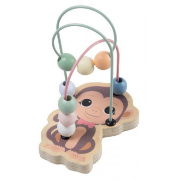 Joueco - Drewniany labirynt przeplatanka małpka