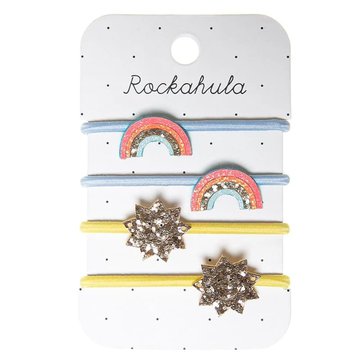 Rockahula Kids - 4 gumki do włosów Rainbow Bright