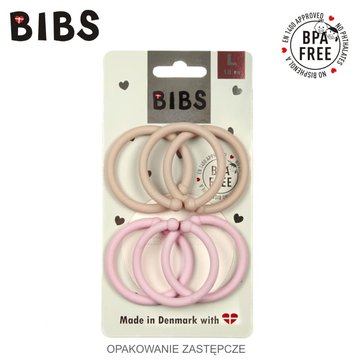 BIBS LOOPS 6-PACK - BLUSH & BABY PINK