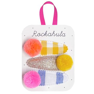 Rockahula Kids - 3 spinki do włosów Miami Pom Pom