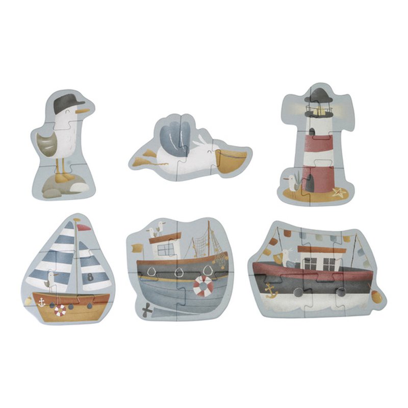 Little Dutch Puzzle 6 elementów Sailors Bay LD4761