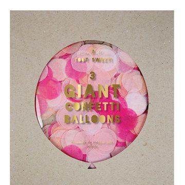 Meri Meri – Balon gigant Konfetti różowe