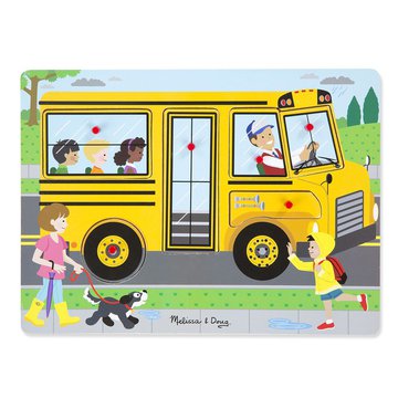 Melissa&Doug® - Puzzle dźwiękowe - Autobus szkolny