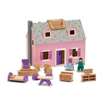 Melissa&Doug® - Domek dla lalek drewniany składany Melissa&Doug