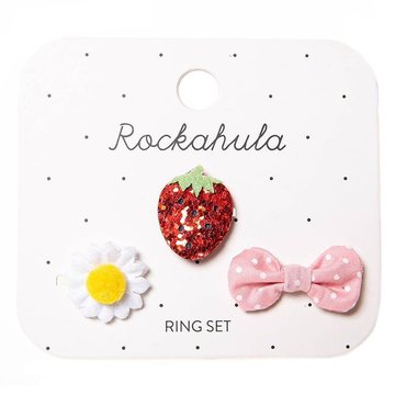 Rockahula Kids - 3 pierścionki Sweet Strawberry