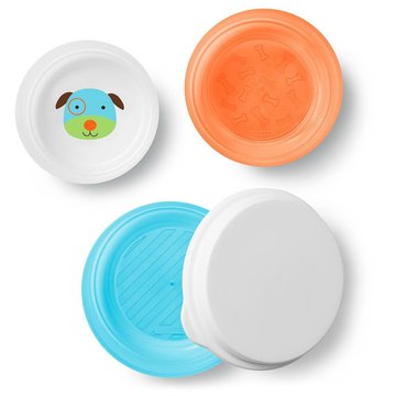 Skip Hop - Zestaw misek z pokrywką 3 szt. Zoo Pies