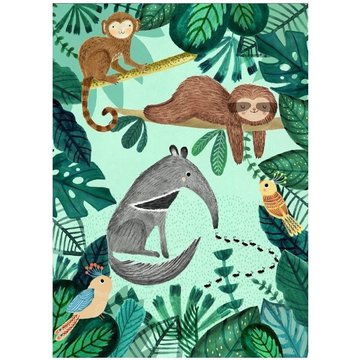 Petit Monkey - Poster Anteater and Sloth 70 x 50 cm