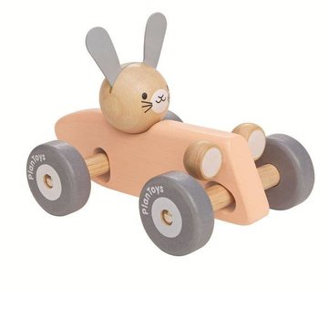Plan Toys - Pastelowa rajdówka z królikiem, PLTO-5717