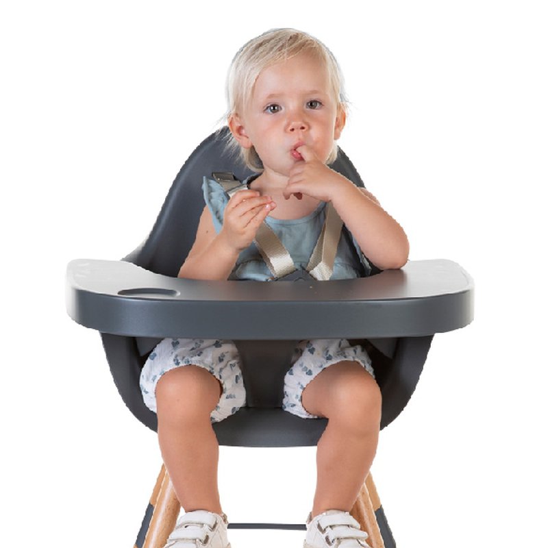 CHILDHOME - Krzesełko do karmienia Evolu 2 Natural/Anthracite
