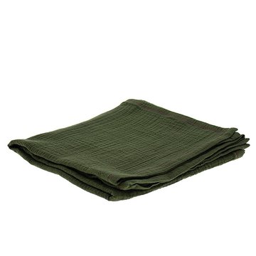 Hi Little One - Oddychający otulacz muślinowy 100 x 100 muslin swaddle Green Hunter