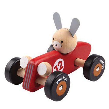 Drewniana rajdówka z królikiem, Plan Toys®