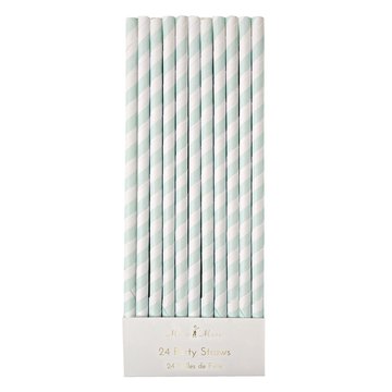 Meri Meri - Mint Striped Straws