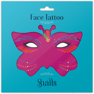 Naklejki na twarz Face Tattoo Snails - Brasil