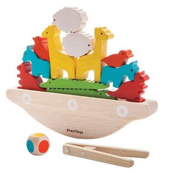 Balansująca łódka, drewniana gra manipulacyjna, Plan Toys®