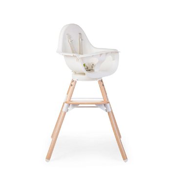 CHILDHOME - Krzesełko do karmienia Evolu 2 ONE.80° Natural/White