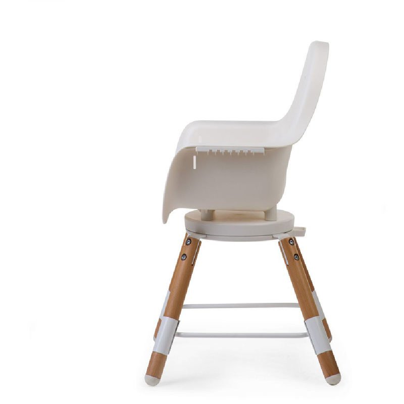 CHILDHOME - Krzesełko do karmienia Evolu 2 ONE.80° Natural/White