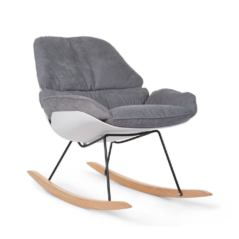 CHILDHOME - Fotel bujany Lounge White/Grey CHILDHOME - Fotel bujany Lounge White/Grey