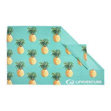 LittleLife - Ręcznik szybkoschnący Soft Fibre Lifeventure - Pineapples 150x90 cm