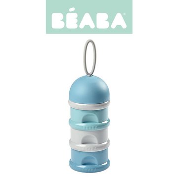 BEABA Pojemniki na mleko w proszku airy green + windy blue + light mist (opakowanie zbiorcze 6 szt.) Beaba
