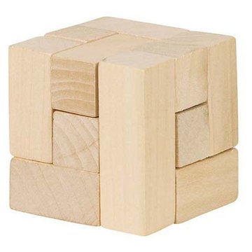 Goki® - Drewniana kostka układanka logiczna, Goki HS 001