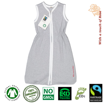 With a touch of Rose Śpiworek Organiczny Short Melange - White